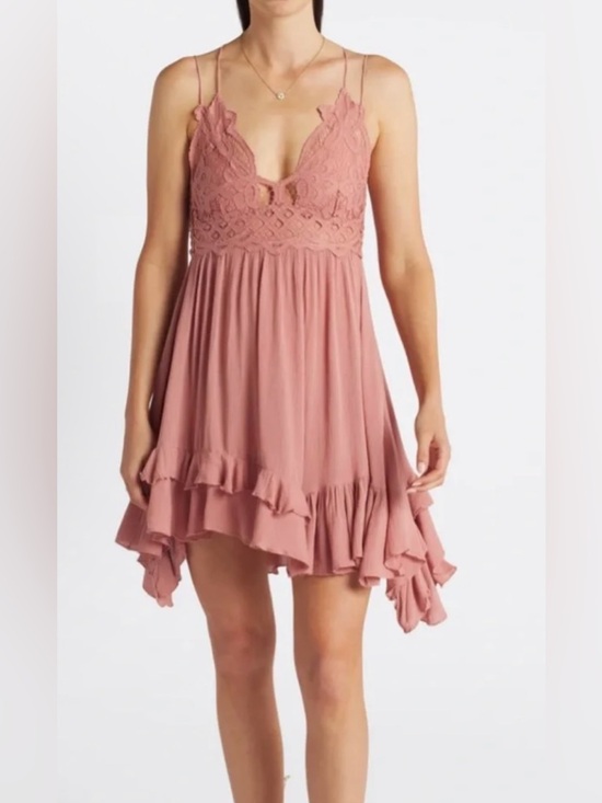 Free People Dresses & Skirts - Free People Mauve Pink Adella Mini Dress - Size L